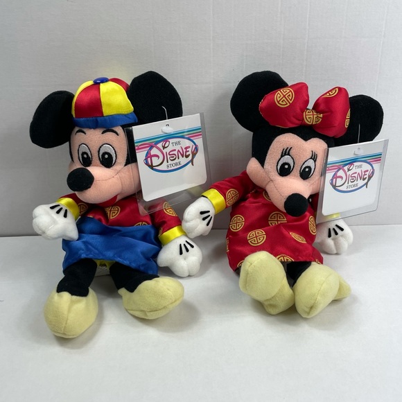 Hong Kong Disney Store Chinese New Year Mickey & Minnie Mouse Disney Plush Toys - Picture 9 of 12